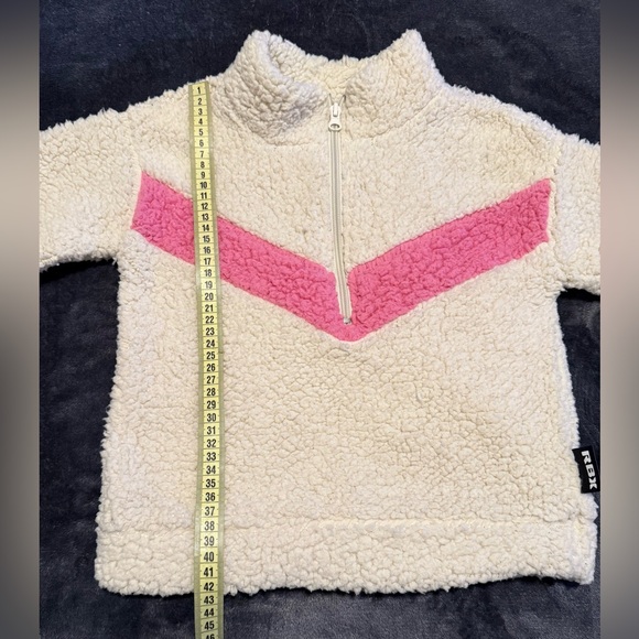 RBX Cream and Pink Kids Fleece Hoodie - Picture 8 of 11